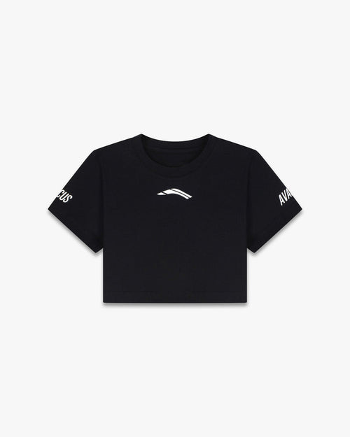 Avancus crop top tshirt black