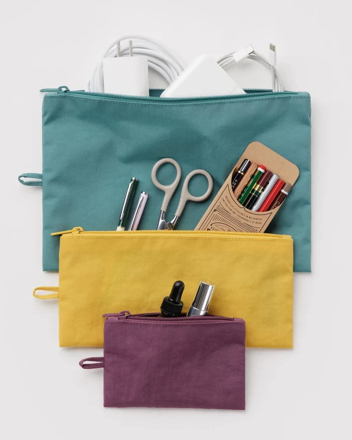 BAGGU - Flat Pouch Set in Jewel Mix