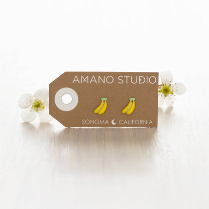 Banana Stud Earrings
