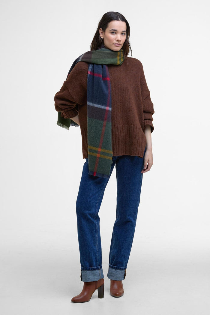 Barbour Rosefield Tartan Scarf Donna