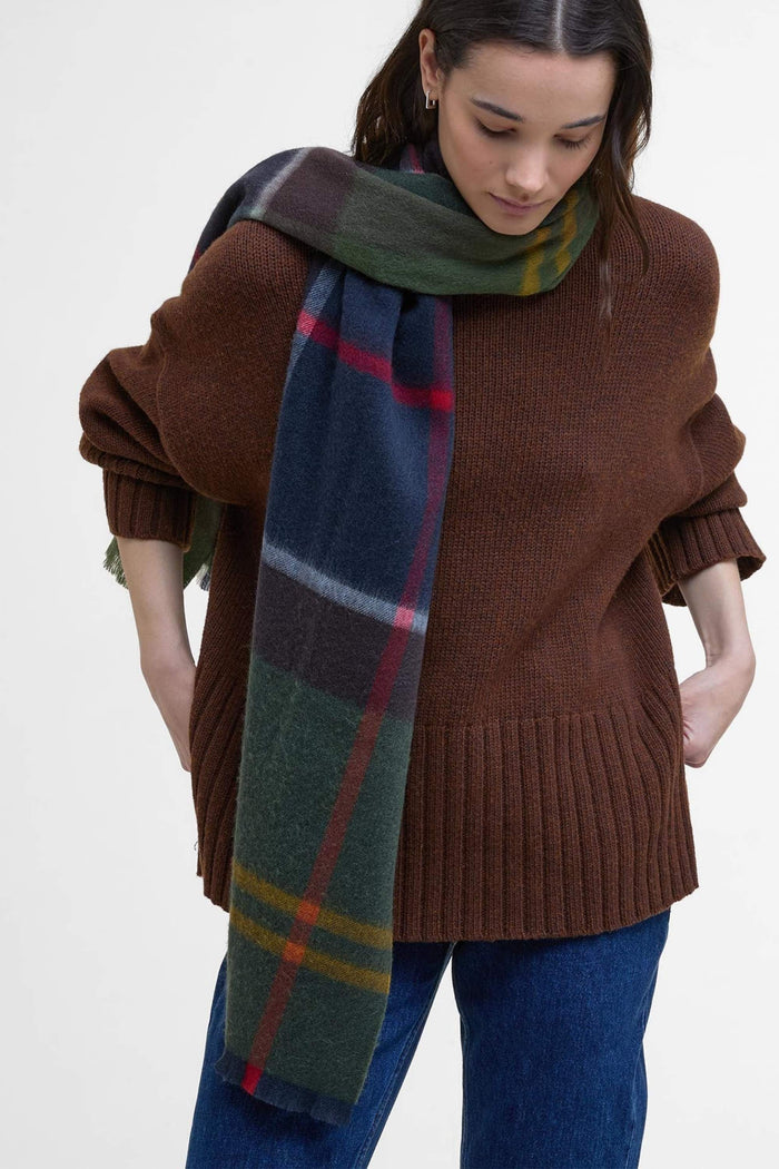Barbour Rosefield Tartan Scarf Donna