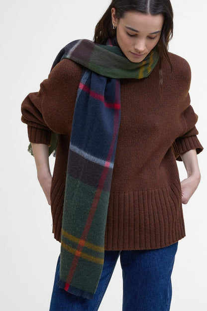 Barbour Rosefield Tartan Scarf Donna