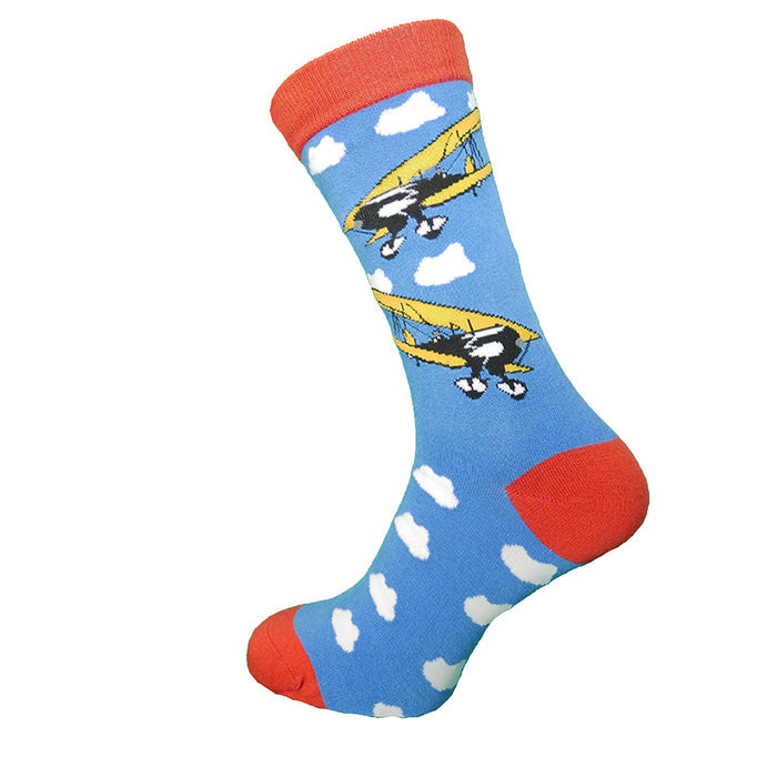 Bi-Plane Bamboo crew socks