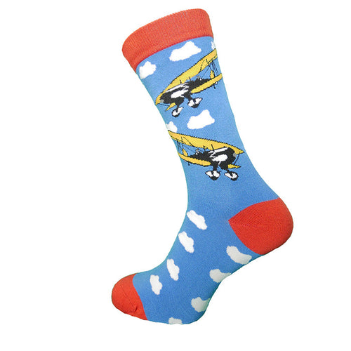 Bi-Plane Bamboo crew socks