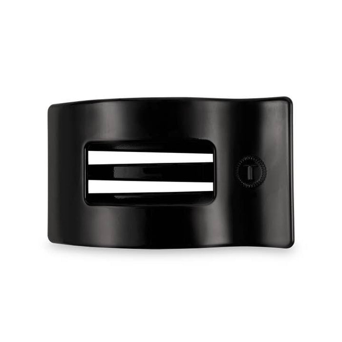 Black Medium Flat Rectangle Clip