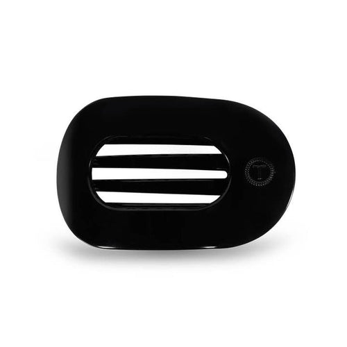 Black Medium Flat Round Clip