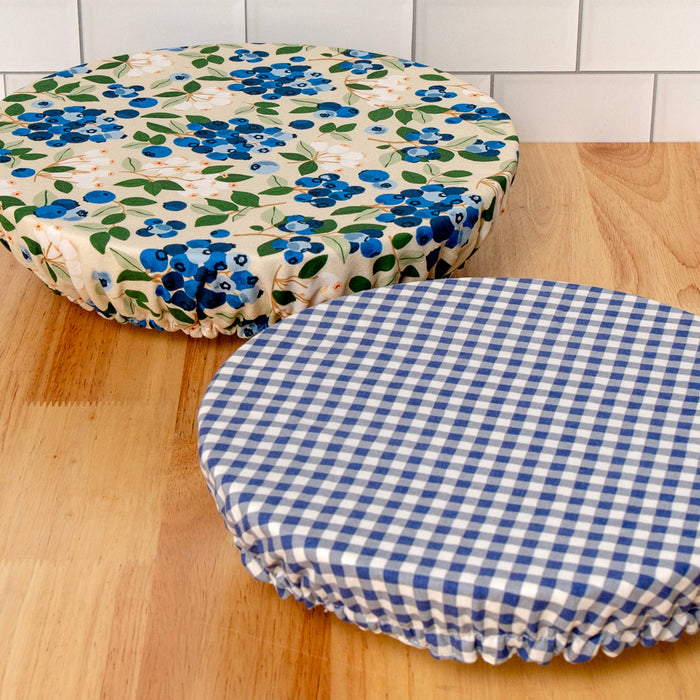 Blueberry Field Reusable Fabric Bowl Cover Set