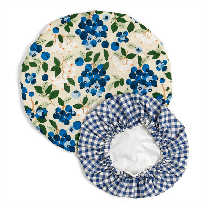 Blueberry Field Reusable Fabric Bowl Cover Set