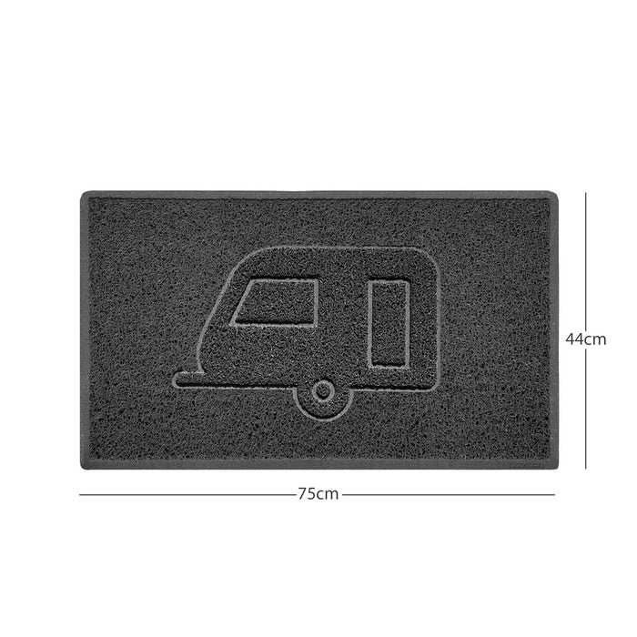 "Caravan" Grey Spaghetti Door Mat