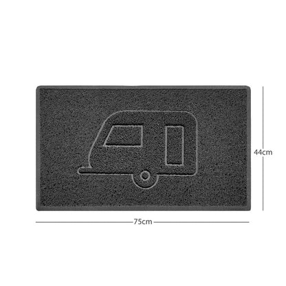 "Caravan" Grey Spaghetti Door Mat