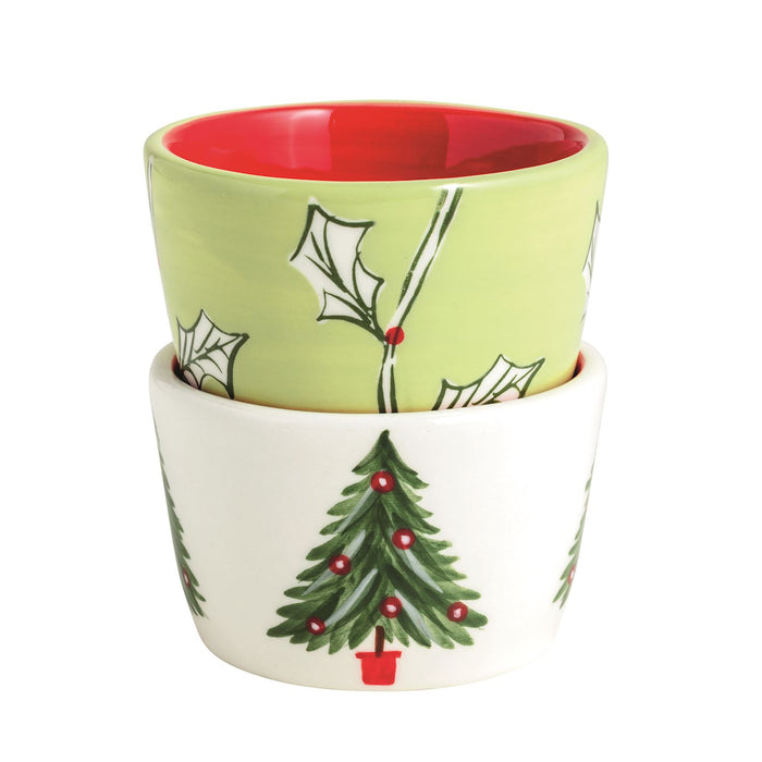 Christmas Tree Tidbit Dish Set