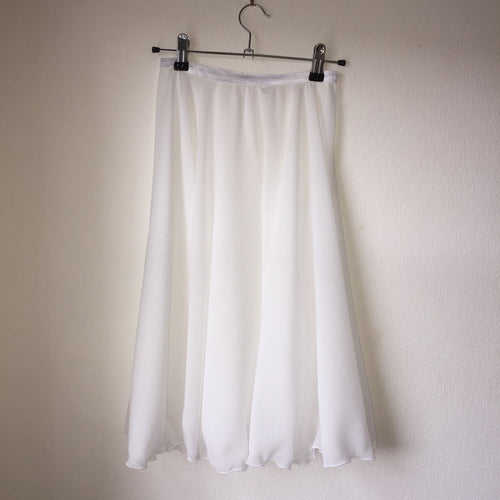 Circle White Rehearsal Skirt - Dancewear by Patricia