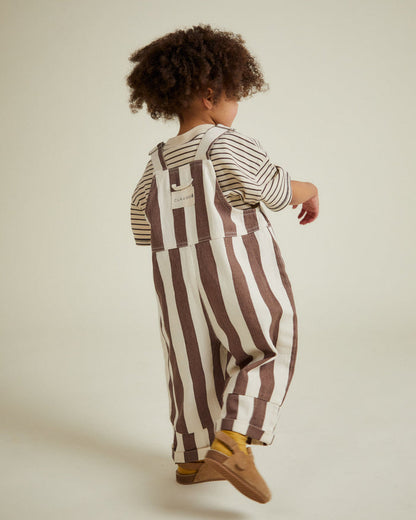 Claude & Co – Blythe Choc Stripe Dungaree