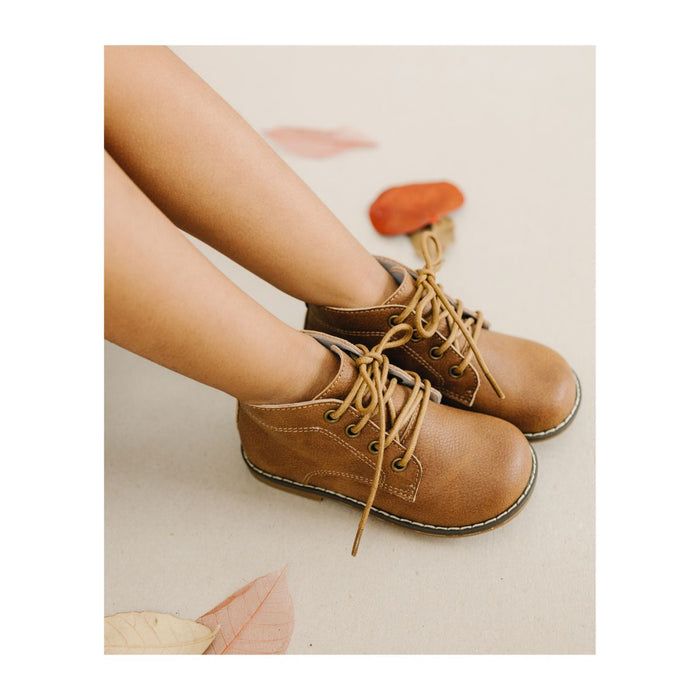 Toddler Girl's Chestnut boot - Clio - L'Amour Shoes\