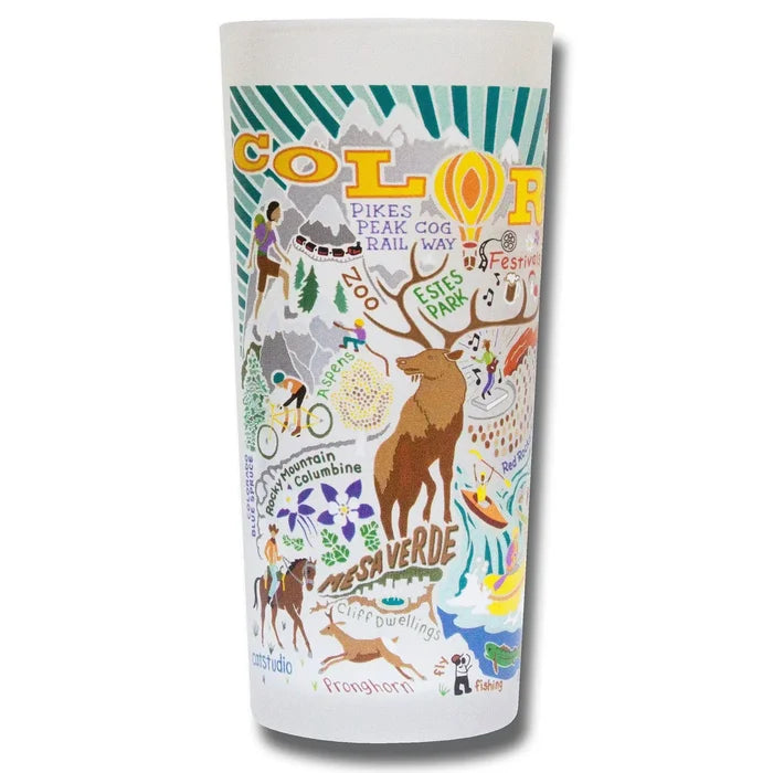 Colorado Summer Drinking Glass