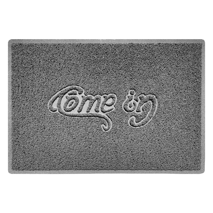 "Come In" Grey Spaghetti Door Mat