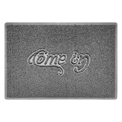"Come In" Grey Spaghetti Door Mat