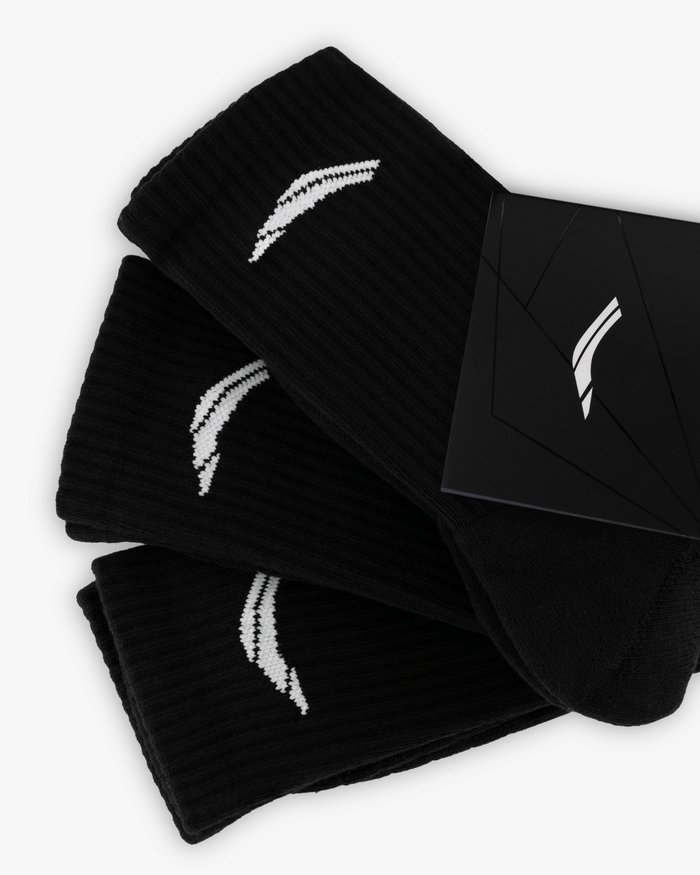 Crew Socks 3 Pack - Black