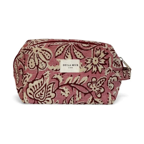 De La Mur Lines - Squared Makeup Bag in Came