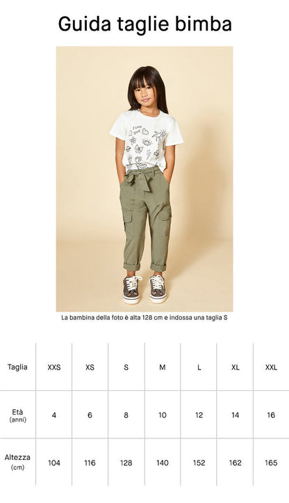 Dixie Felpa Girocollo Cropped Blu Bambina