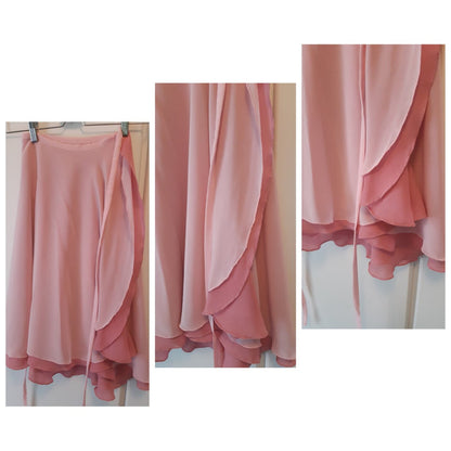 Double Layered Chiffon Skirt "Pink and Rose" - Dancewear by Patricia