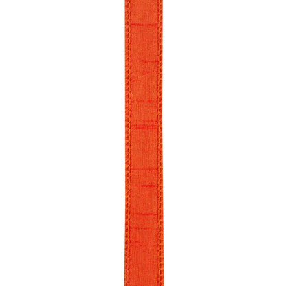 Dupioni Supreme Wired Edge Ribbon, Orange, 7/8 In, 10 Yards
