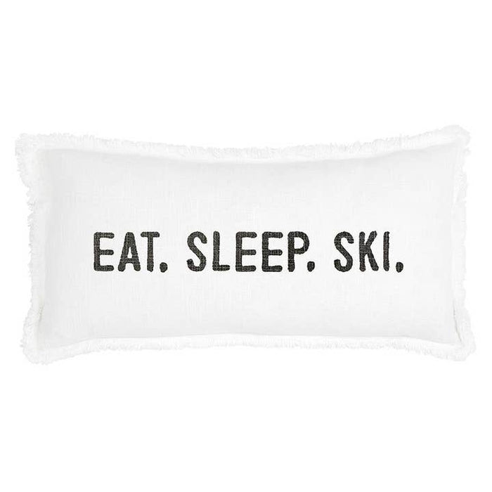 Eat.Sleep.Ski Pillow