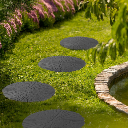 Eco-Friendly Garden Stepping Stones - Cracked Log Grey