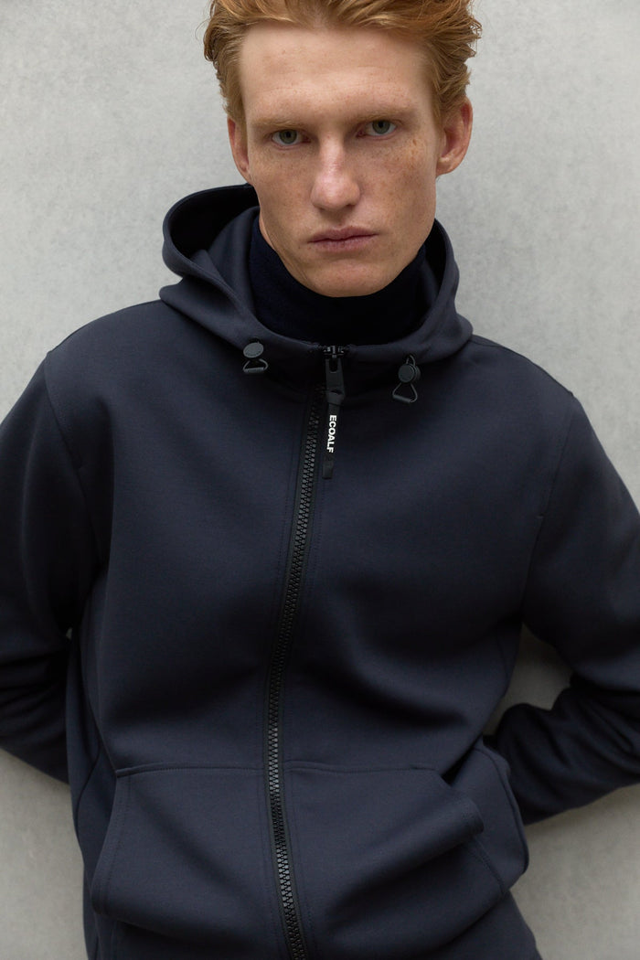 Ecoalf Felpa Neoprene Zip Lunga Uomo