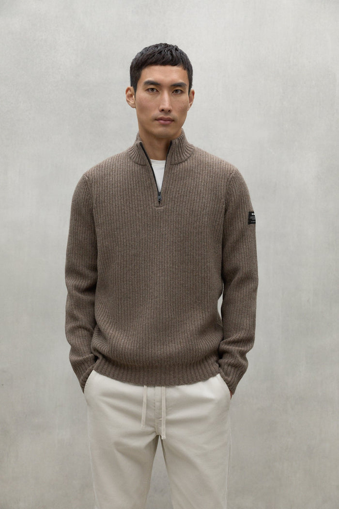 Ecoalf Pull Costa Inglese Lana Ric. Marrone Uomo