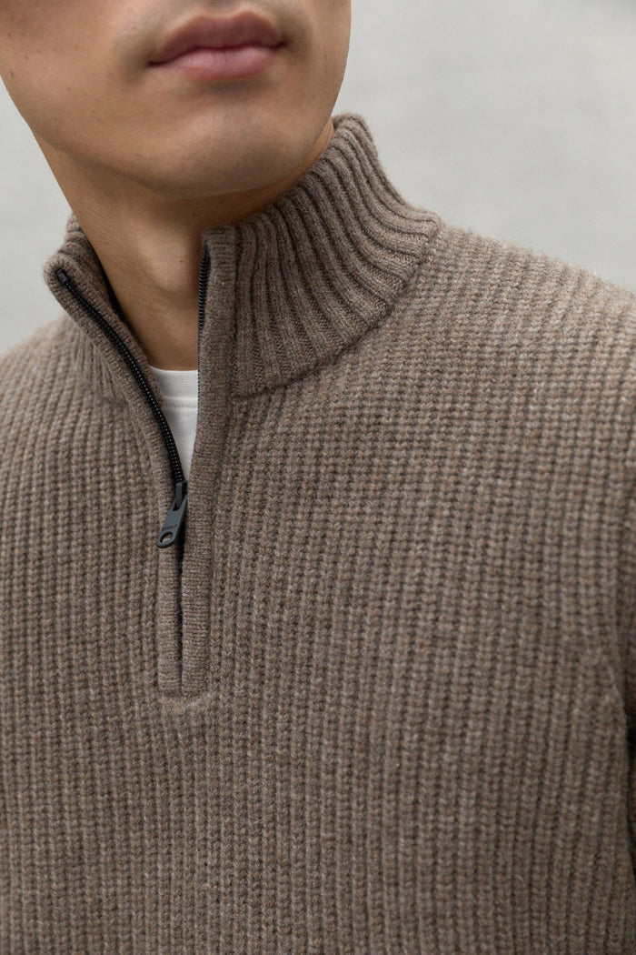 Ecoalf Pull Costa Inglese Lana Ric. Marrone Uomo