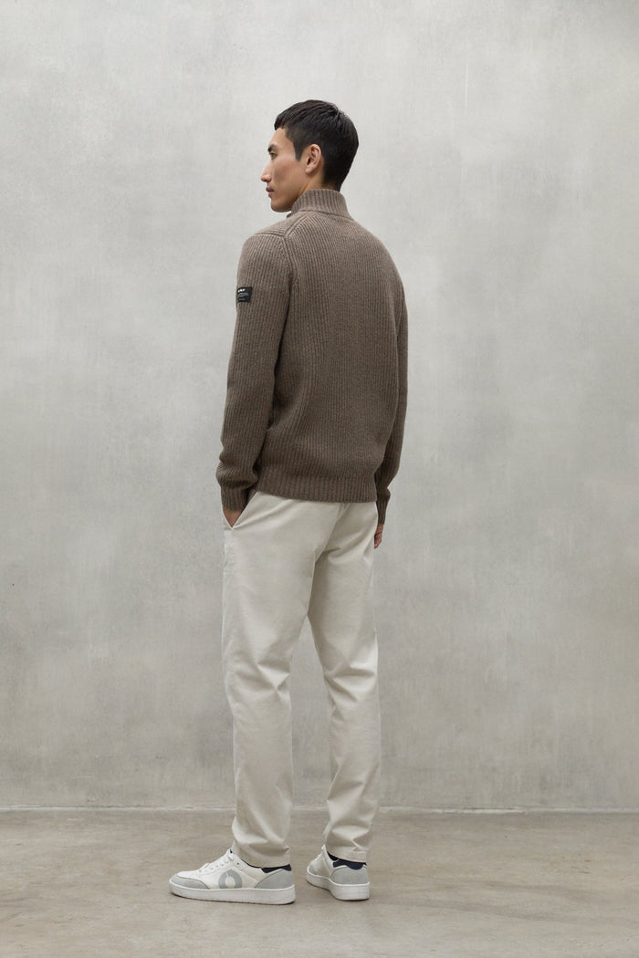 Ecoalf Pull Costa Inglese Lana Ric. Marrone Uomo