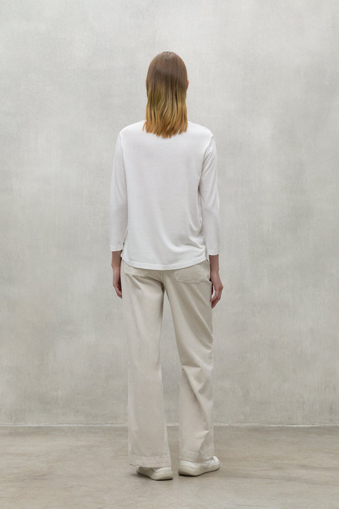 Ecoalf T-shirt Manica 3/4 Bianco Donna