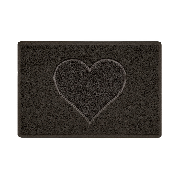 Embossed Spaghetti Outdoor Doormat - Brown