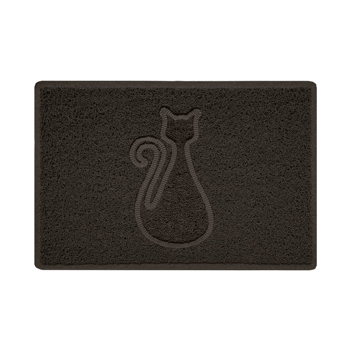 Embossed Spaghetti Outdoor Doormat - Brown
