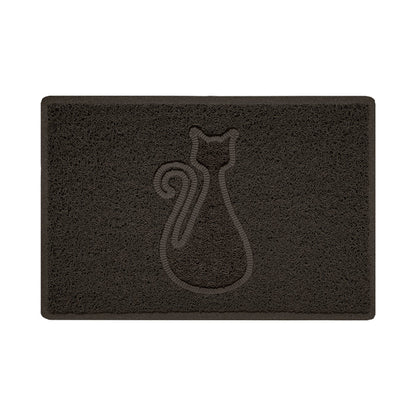 Embossed Spaghetti Outdoor Doormat - Brown