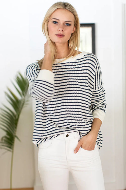 Emerson Fry - Carolyn Sweater in Navy Stripe