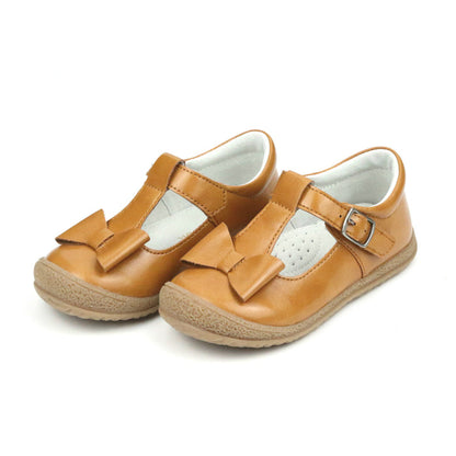 Emma Mustard Bow T-Strap Mary Jane - L'Amour