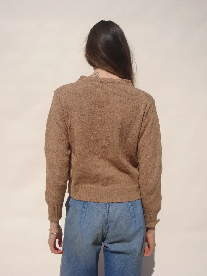 Emma Rothkopf - Ski Henley Sweater in Camel