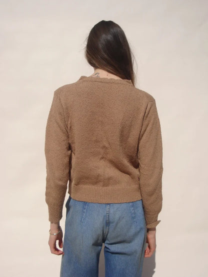 Emma Rothkopf - Ski Henley Sweater in Camel