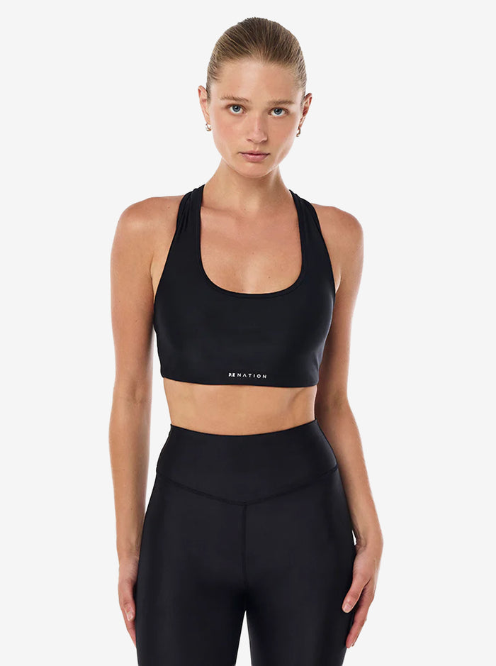 Fairmont Scoop Sports Bra in Black