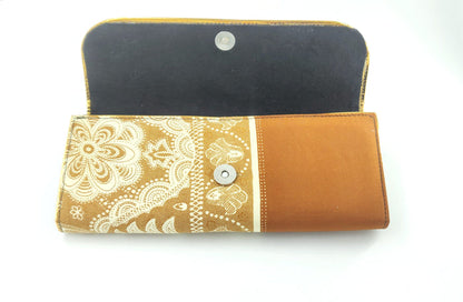 Fashion Accessory - Handbag. Lovely and Elegant Handmade Faux Silk Clutch Bag.