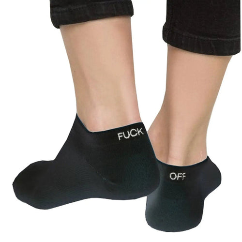 F*k Off  Black Funky Socks - Pantsnsox