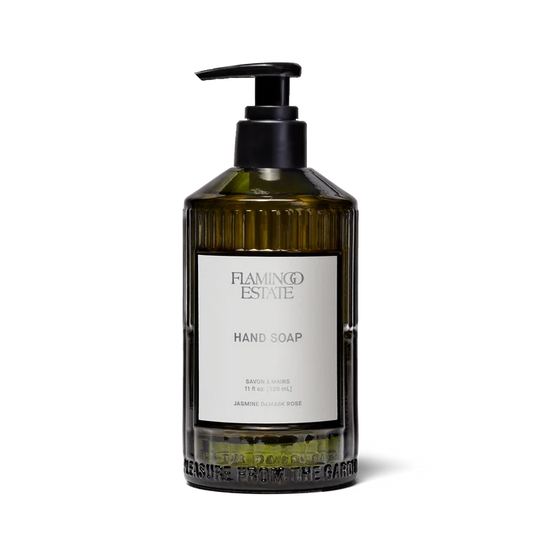 Flamingo Estate – Jasmine & Damask Rose Hand Soap - Glass Bottle