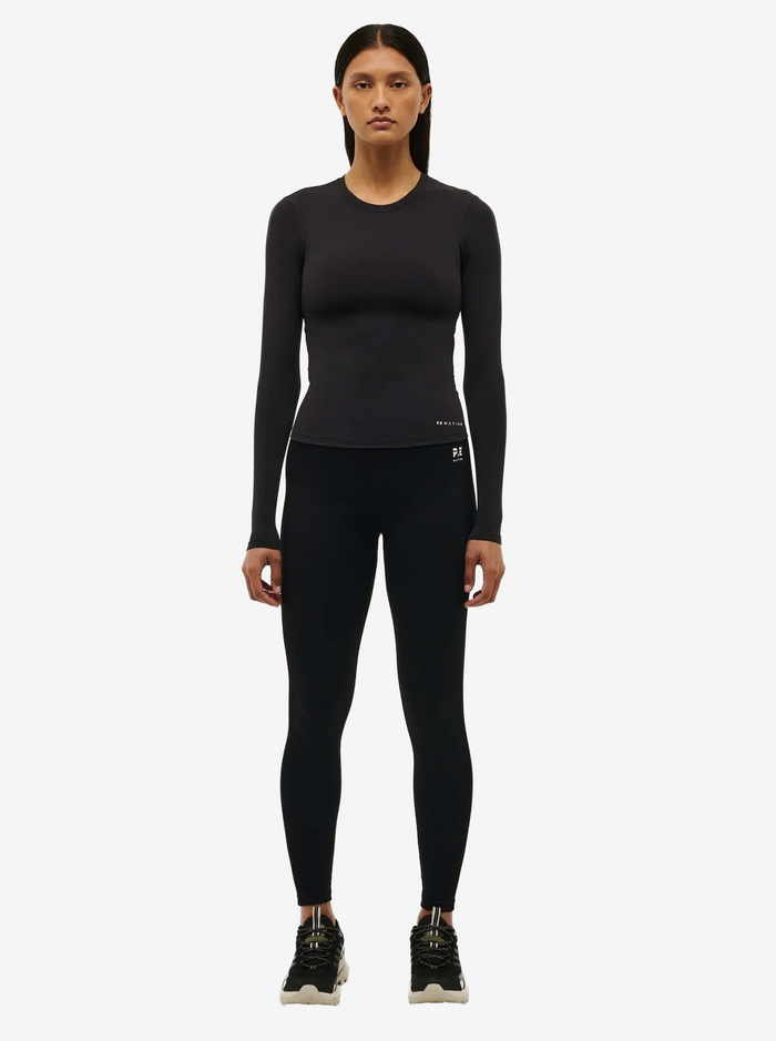 Foundation Long Sleeve Top in Black