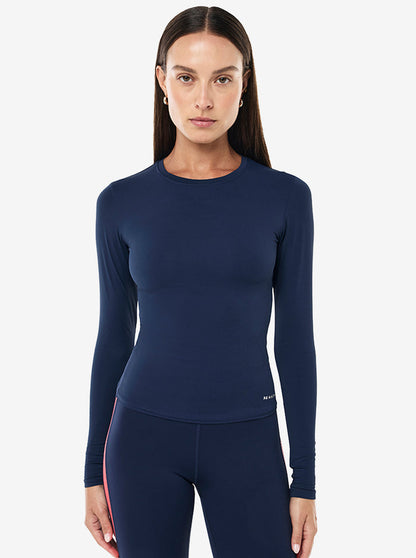 Foundation Long Sleeve Top in Dark Navy