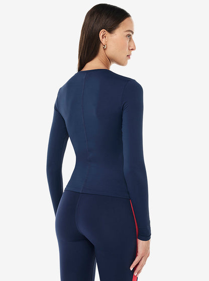 Foundation Long Sleeve Top in Dark Navy