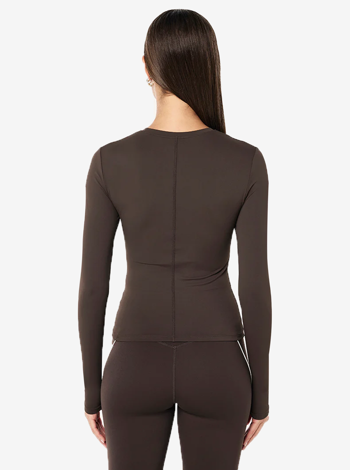 Foundation LS Top in Coffee