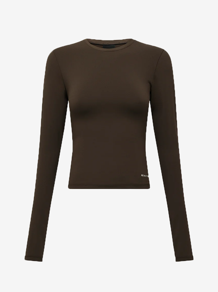 Foundation LS Top in Coffee