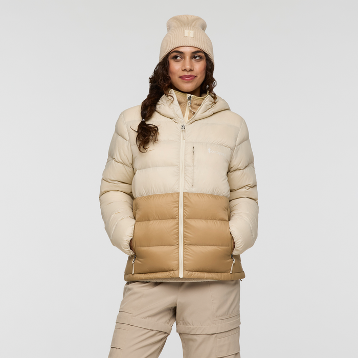 Fuego Max Down Hooded Jacket - Cream Khaki